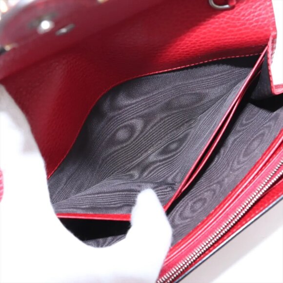 Gucci Dionysus Leather Chain Wallet Red 401231 - Picture 11 of 16